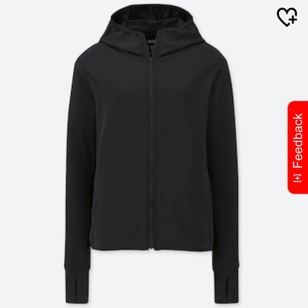 Uniqlo Black Mesh Hoodie